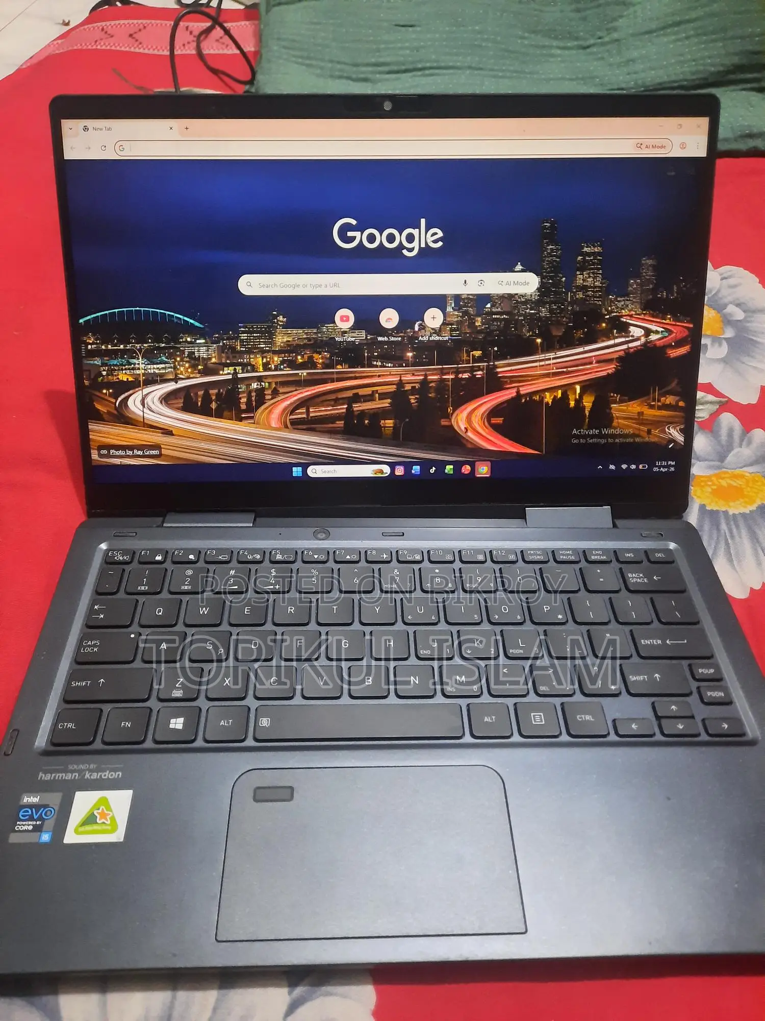 Toshiba Dynabook touch screen Core i5-11th Gen 8GB RAM 128GB SSD fresh