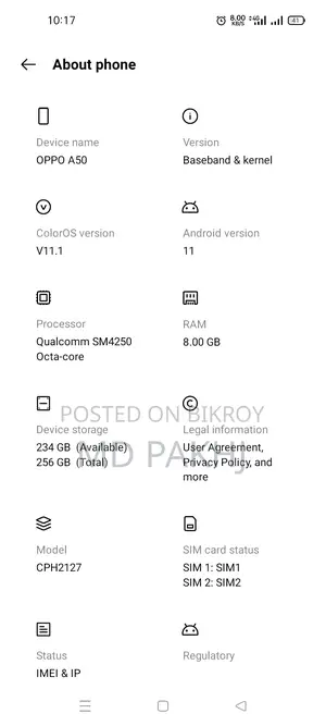 OPPO A53 . (Used)