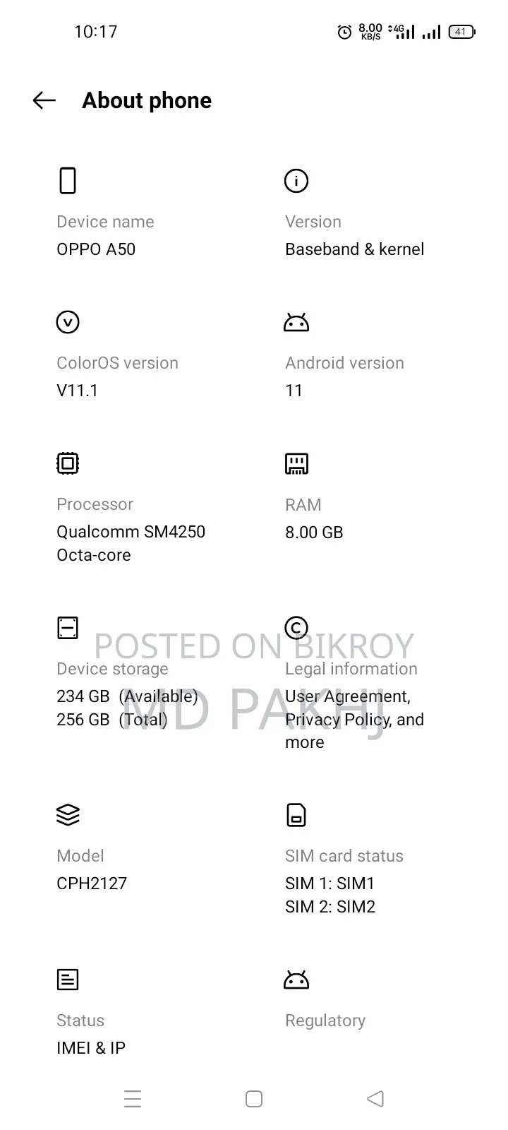 OPPO A53 . (Used)