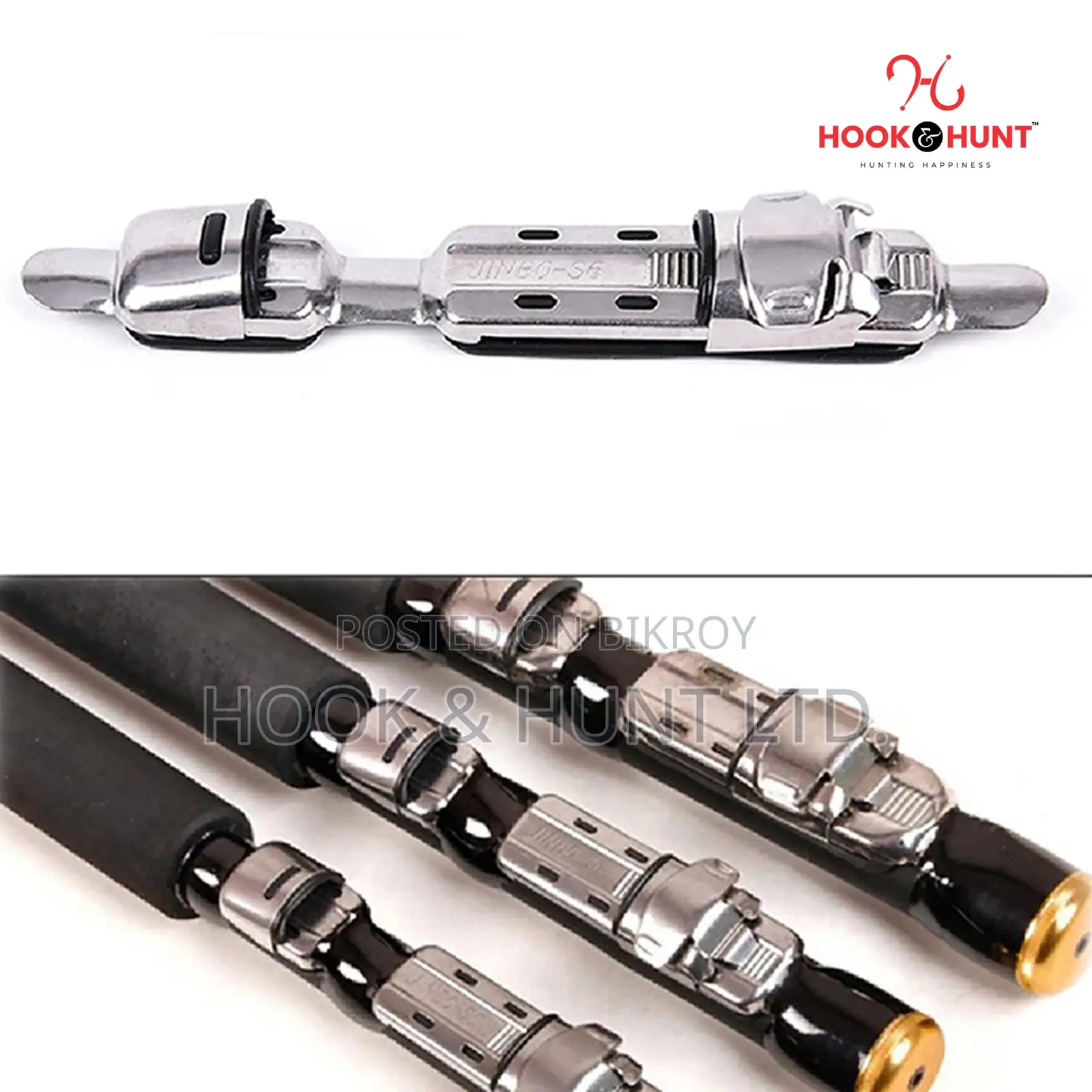 01 Pcs Stainless Steel Rod Clip | Fishing Reel Seat Hook & Hunt