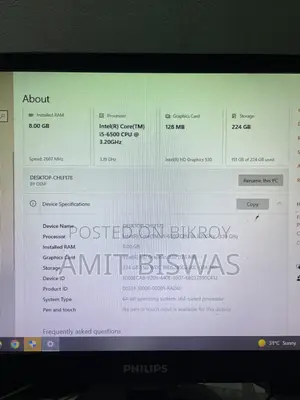 Intel Core i5 6th Generation All Ok