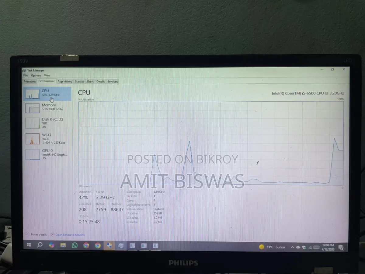 Intel Core i5 6th Generation All Ok