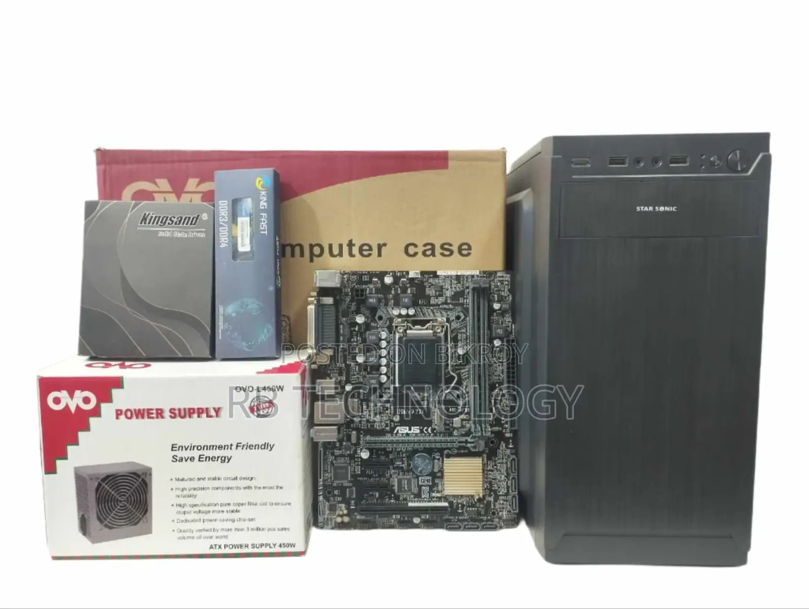 Core i3-7th Gen PC 8GB DDR4 & 256GB SSD with 3-Year Warranty
