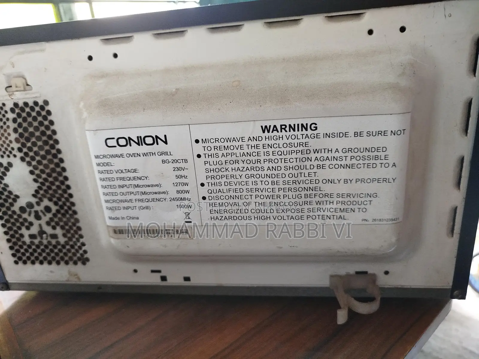 Conion Oven