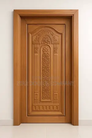 মেহগোনি কাঠের দরজা চৌকাঠ সহ