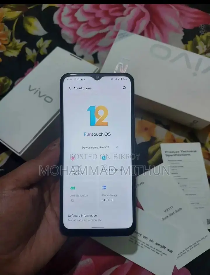 Vivo Y21 4+64 (Used)