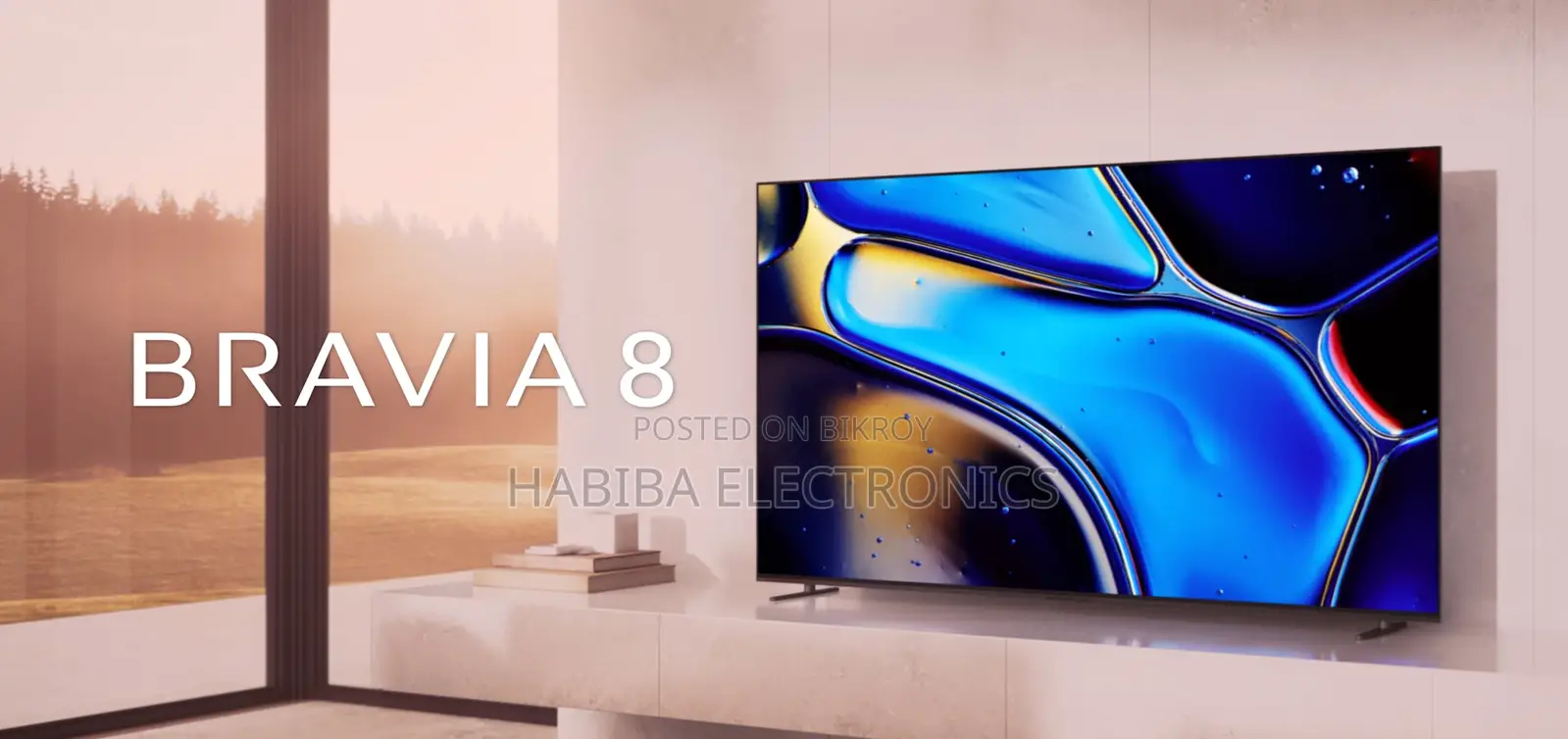 Sony Bravia 8 65" XR80 4K Google Android XR OLED TV With Voice Control