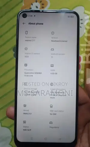 Realme C17 6/128 (Used)