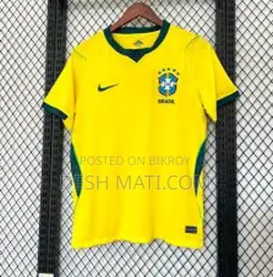 Brazil Worldcup Home Half Sleeve Jersey 2026