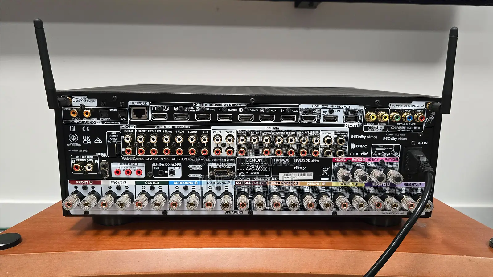 Denon AVR-X6800H 11.4 Channel Network AV Receiver