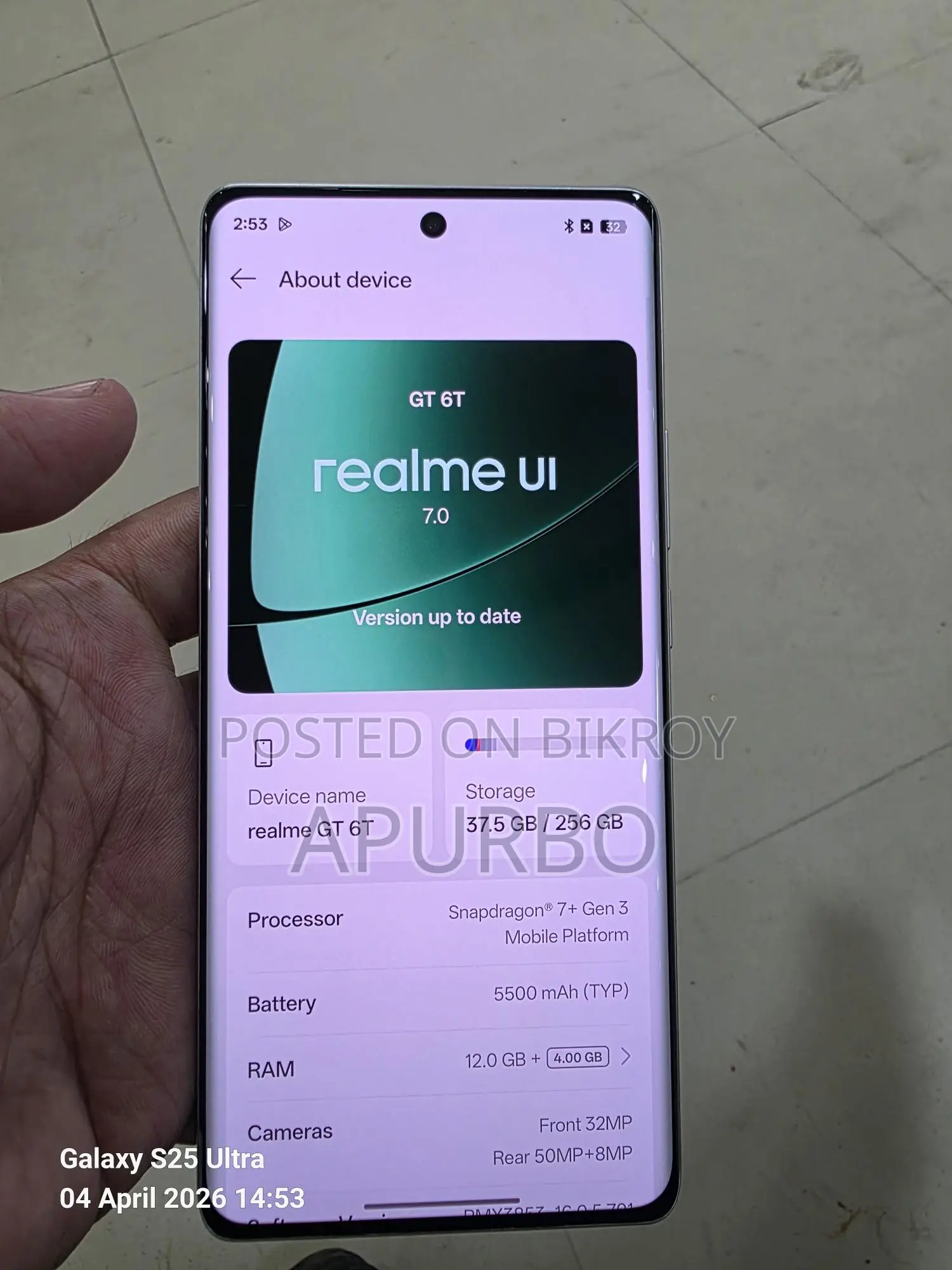 Realme GT 6T 12/256GB (Used)