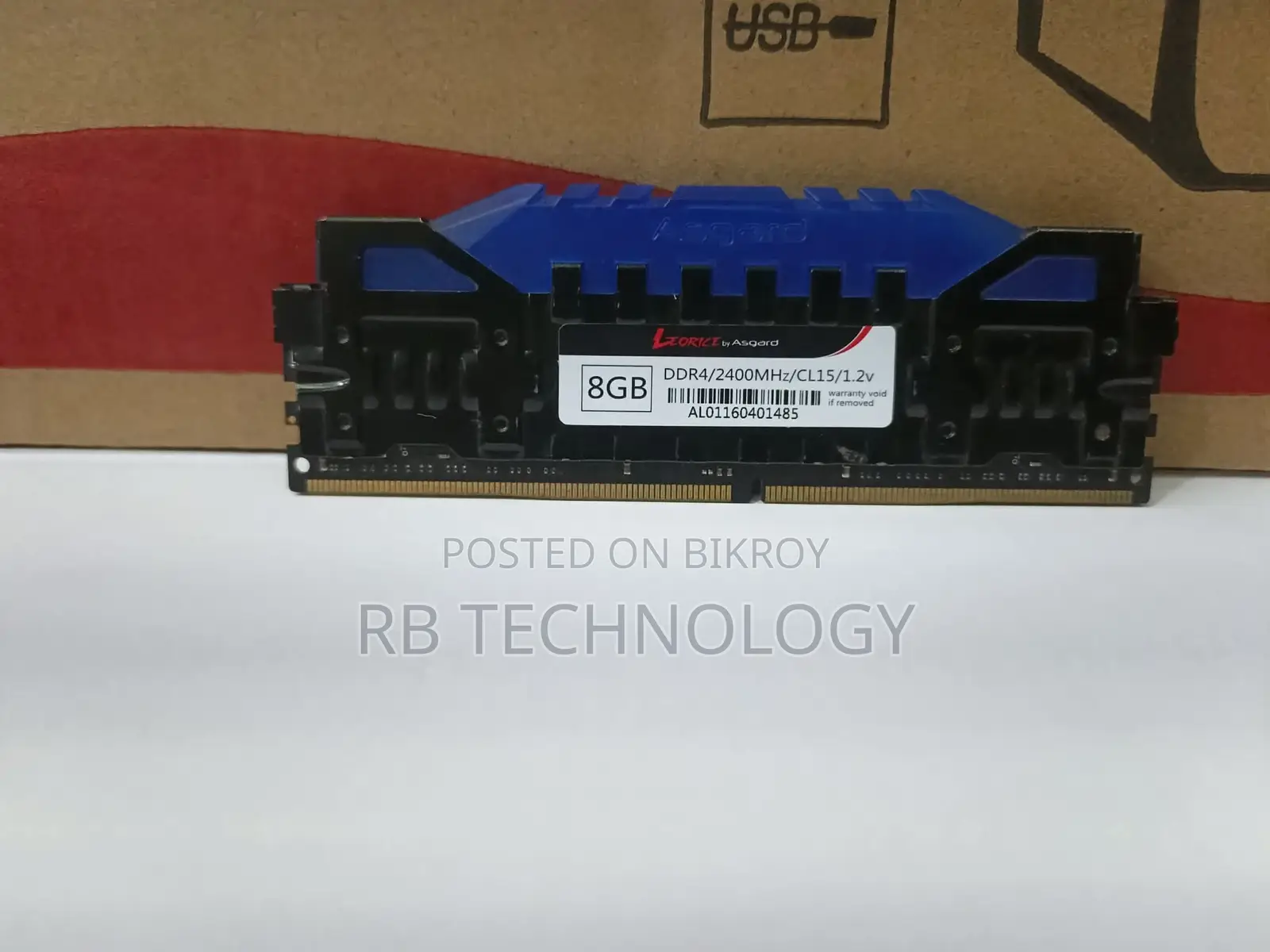 Asgard DDR4 8GB Blue LED RAM 1 Year Warranty
