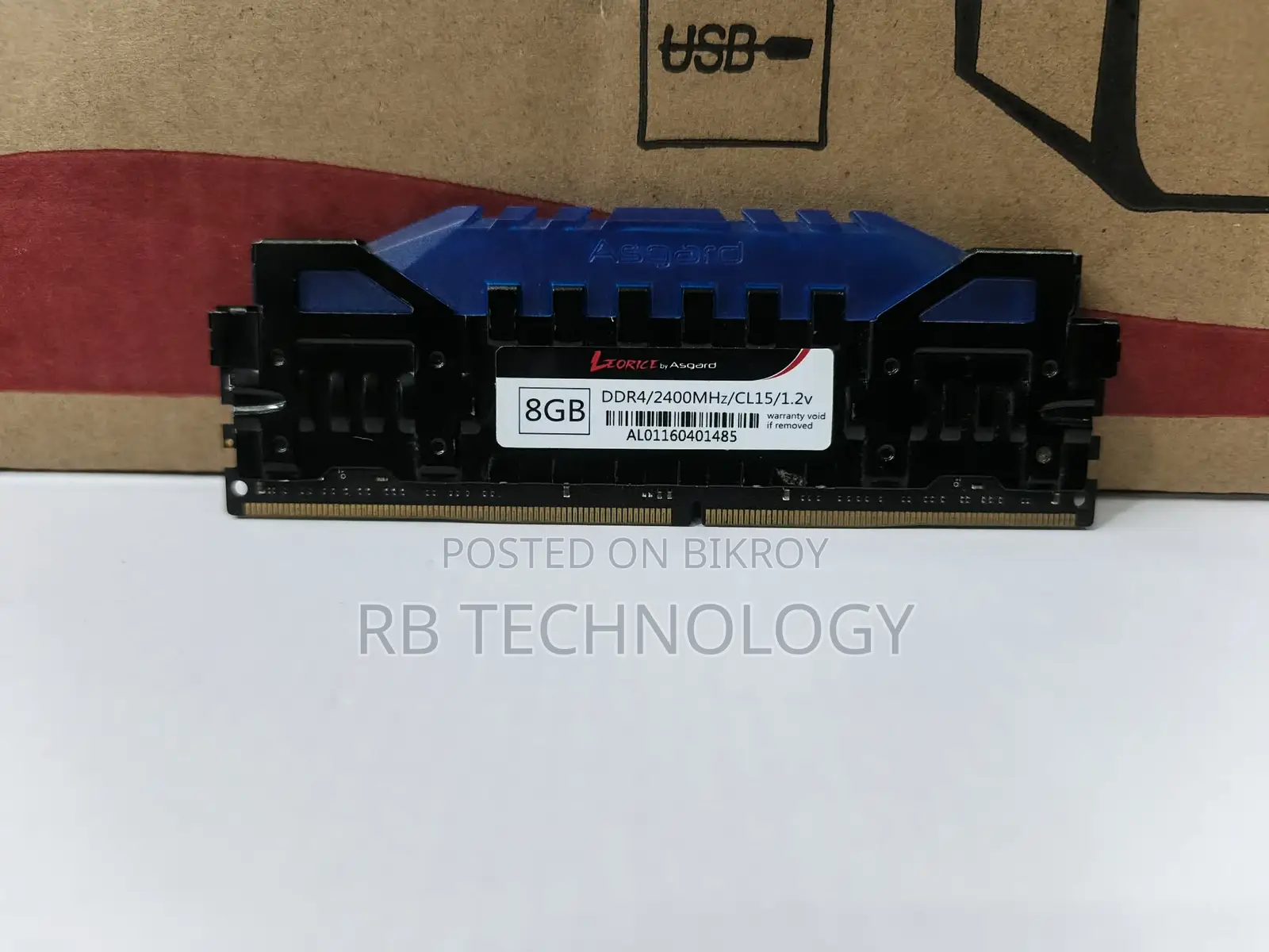Asgard DDR4 8GB Blue LED RAM 1 Year Warranty