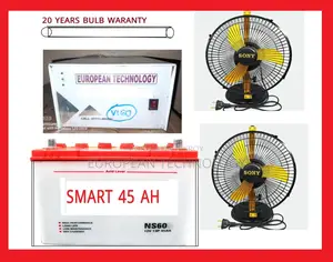 2 Fan 4 Light Package, Runs for 20 Hours with Full Digital IPS