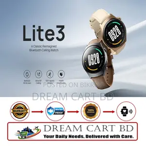 Mibro Lite 3 Amoled 1.3 Inch Bt Calling Smart Watch- Gold