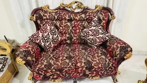 5-Seater Mahogany Wood Sofa