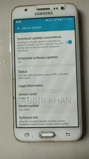 Samsung Galaxy J5 1.5gb Ram 8 gb Rom (Used)