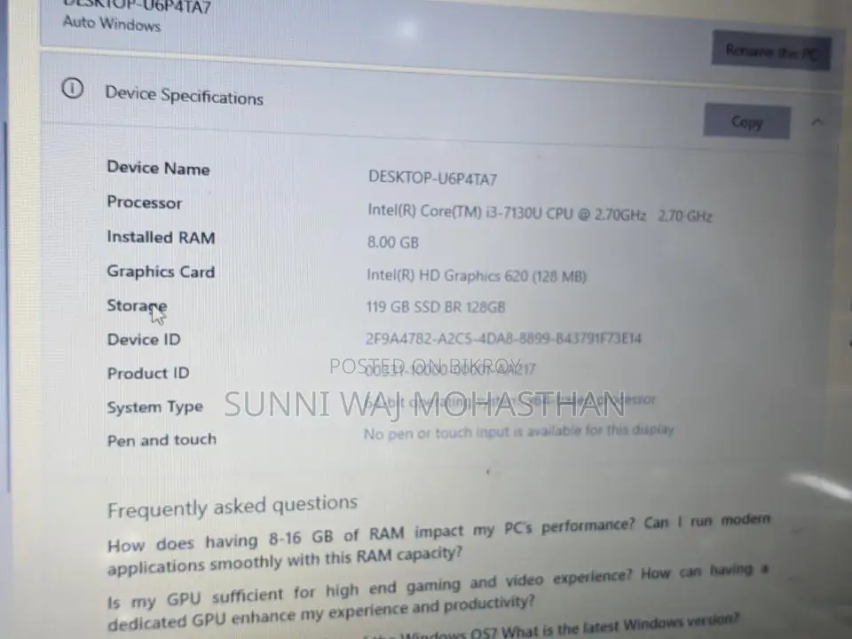 Laptop for Sale