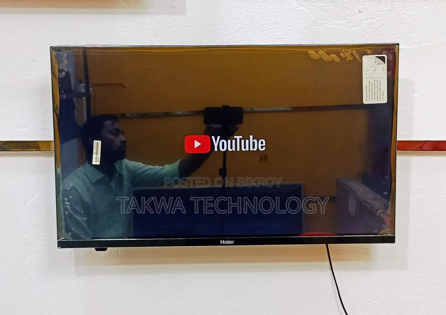 Haier-32" Inch Android Frameless Voice Control TV Full HD 1080P