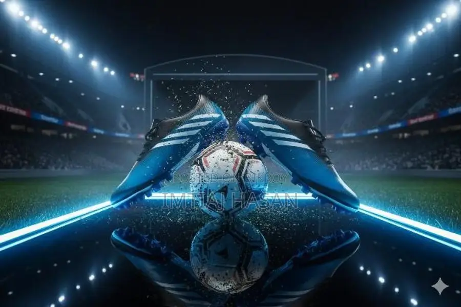 Exclusive Blue-Black Football Boots