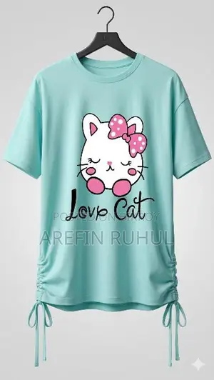 4 Pieces Ladies Drop Shoulder T-Shirts