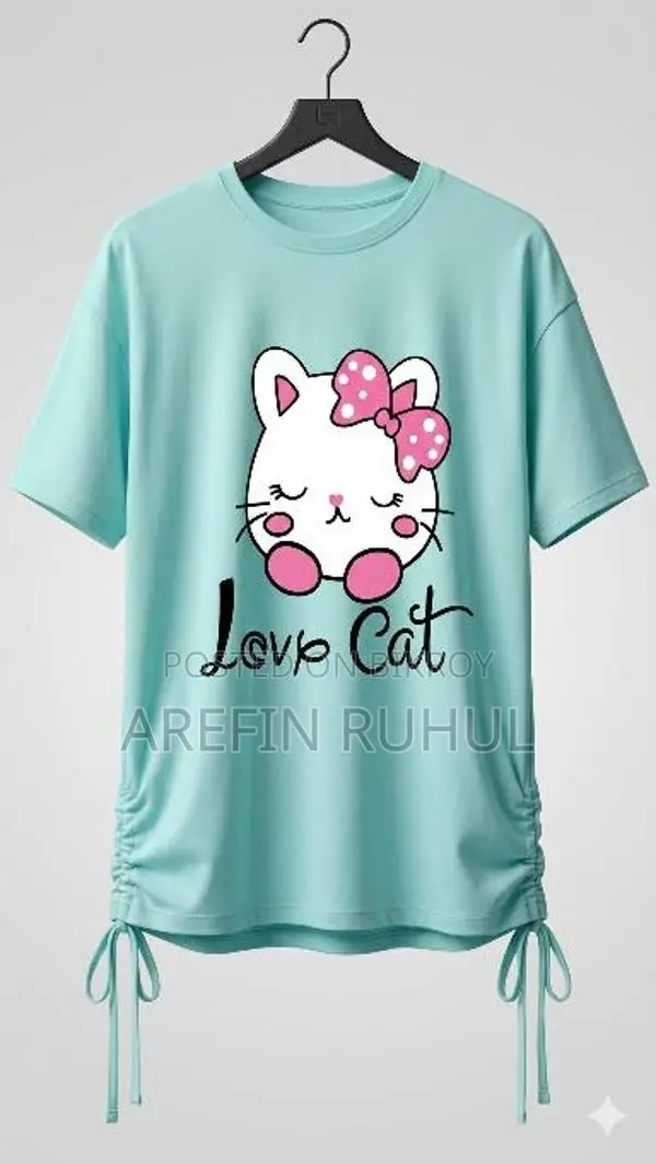 4 Pieces Ladies Drop Shoulder T-Shirts
