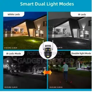 Dual Lens 4G Sim full HD 6MP Outdoor Waterproof IP Camera V380 pro