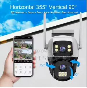 Dual Lens 4G Sim full HD 6MP Outdoor Waterproof IP Camera V380 pro