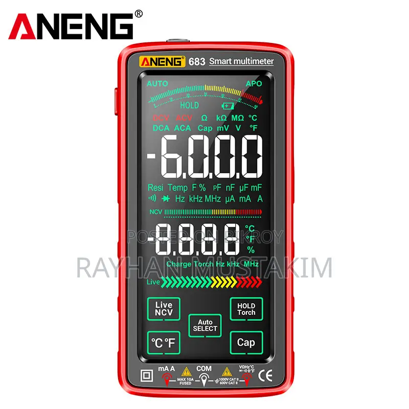 Aneng 682 Smart Digital Multimeter Auto Range 6,000 Counts
