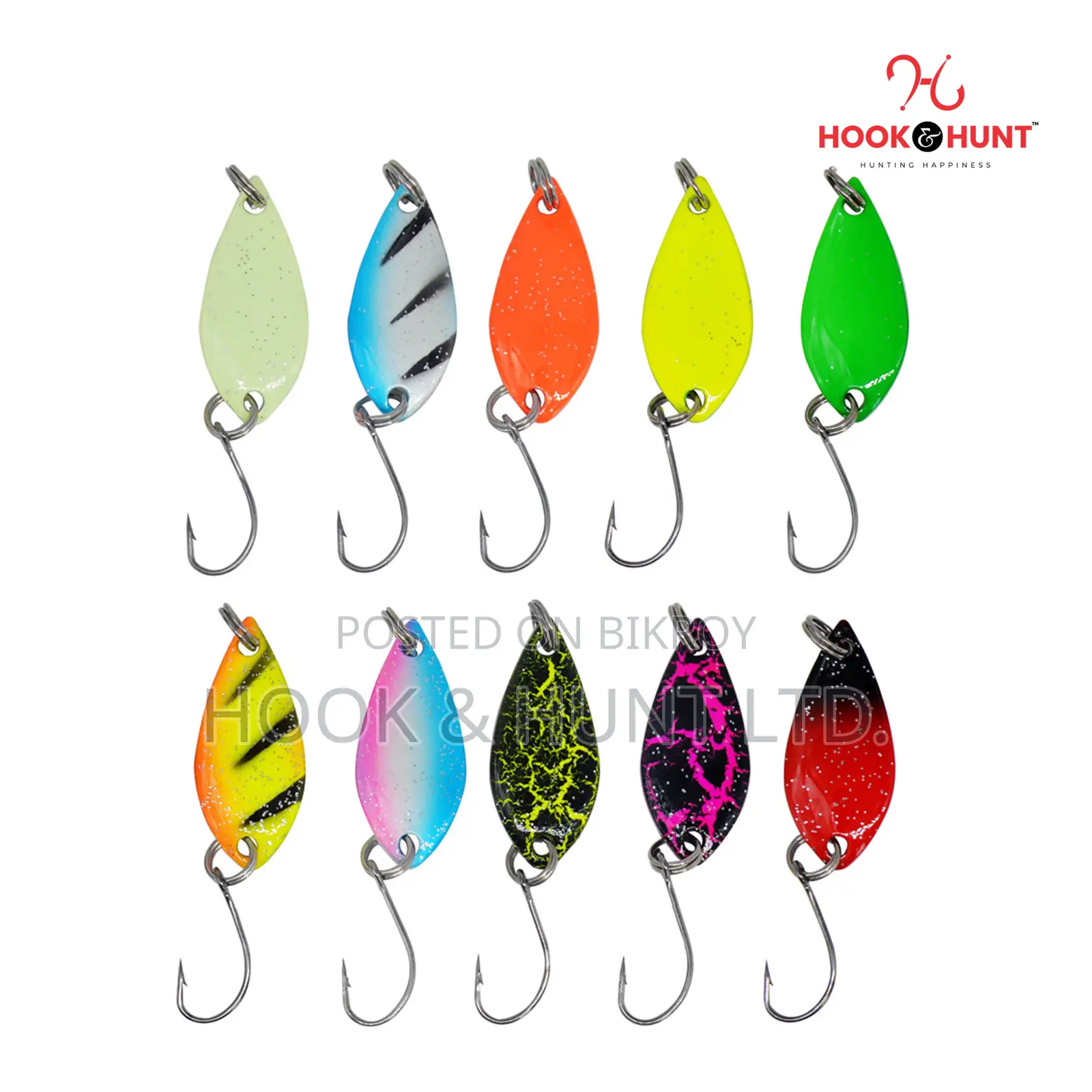 12 Pcs Metal Fishing Lure Set Box | Long Casting Lures Hook & Hunt