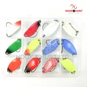 12 Pcs Metal Fishing Lure Set Box | Long Casting Lures Hook & Hunt