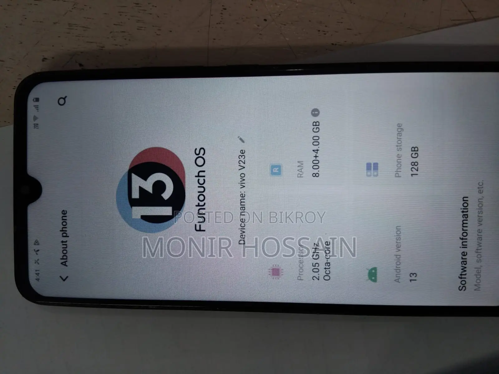 Vivo V23e display change (Used)