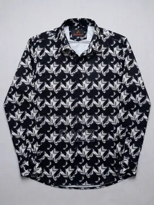 Premium Linen Fabric Stylish Printed Full Sleeve Shirt (Men)