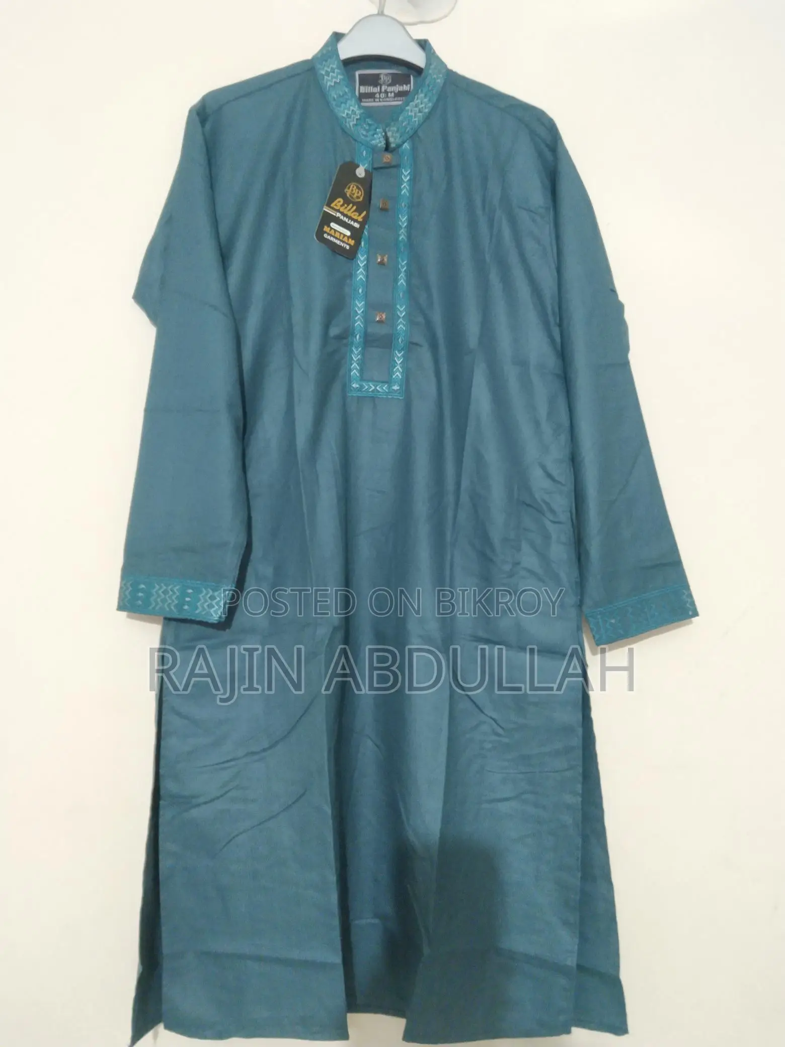 Premium Cotton Embroidered Semi-Long Panjabi