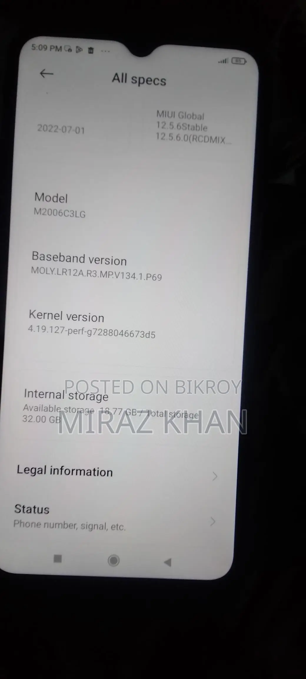 Xiaomi Redmi 9A (Used)