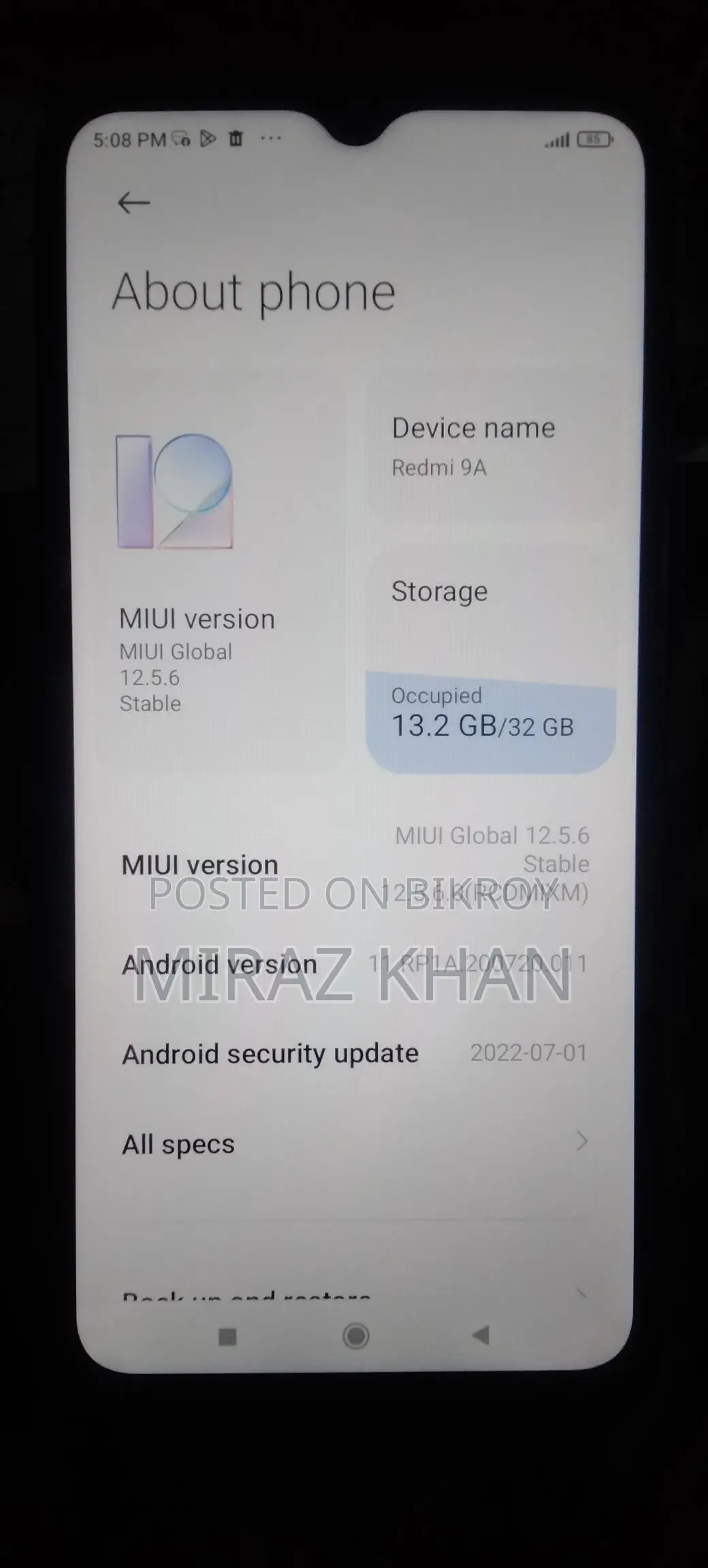Xiaomi Redmi 9A (Used)