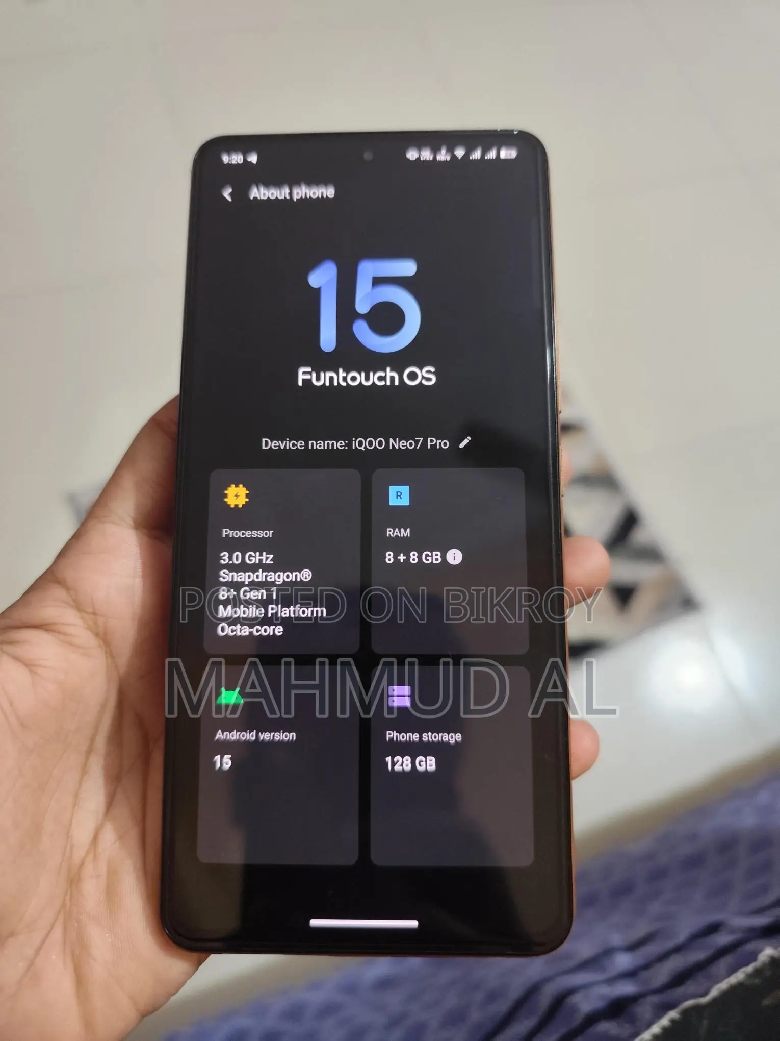 iQOO NEO 7 Pro 8/128 5G (Used)