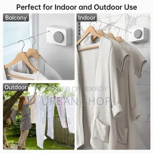 Wall Mounted Foldable Cloth Hanger
