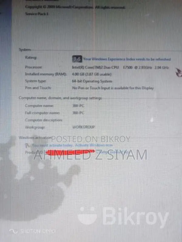 Only PC 4GB RAM 64-Bit
