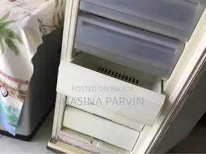 A drawer-style deep freezer.
