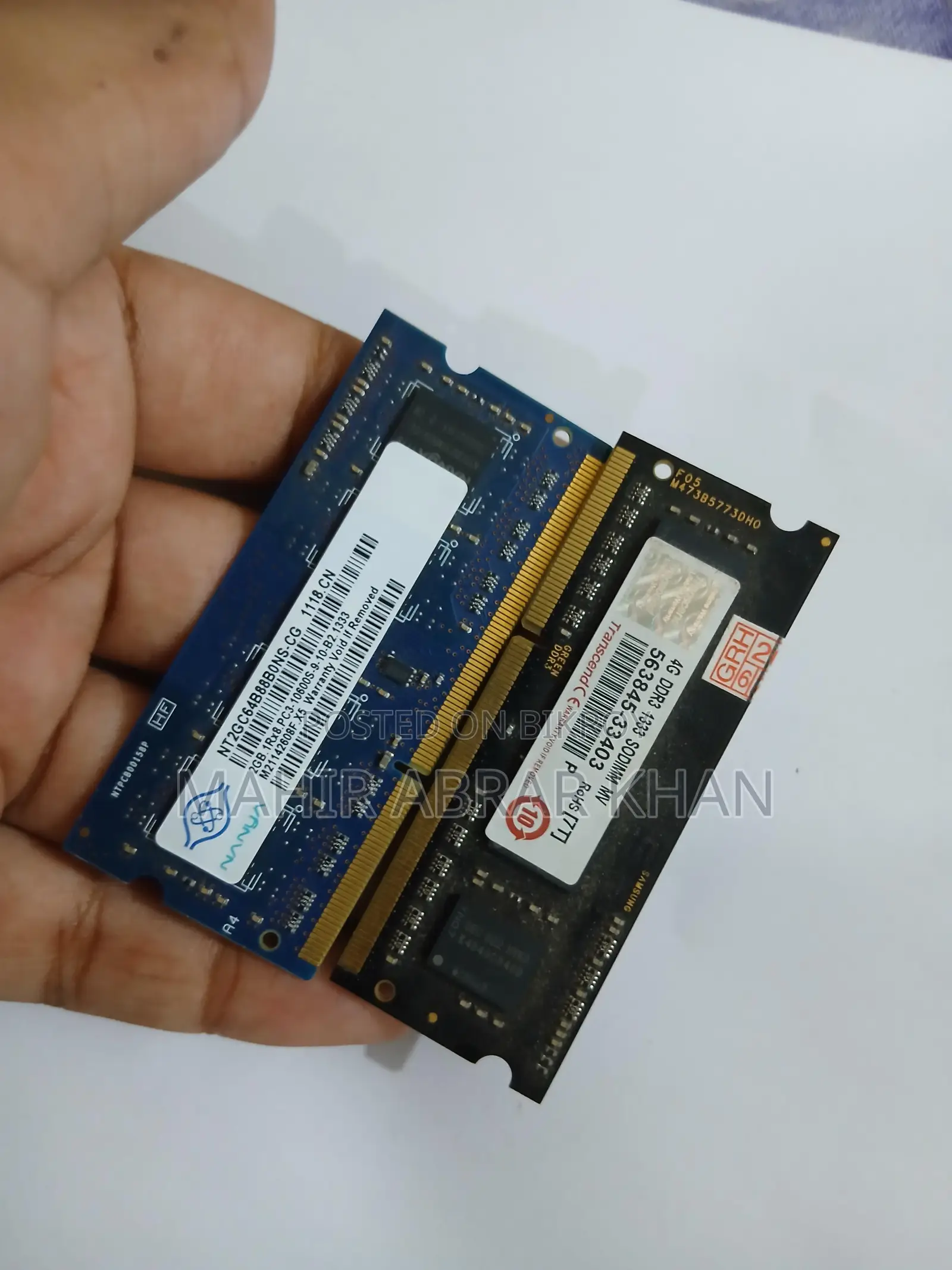 Transcend 4GB Laptop RAM + 2GB