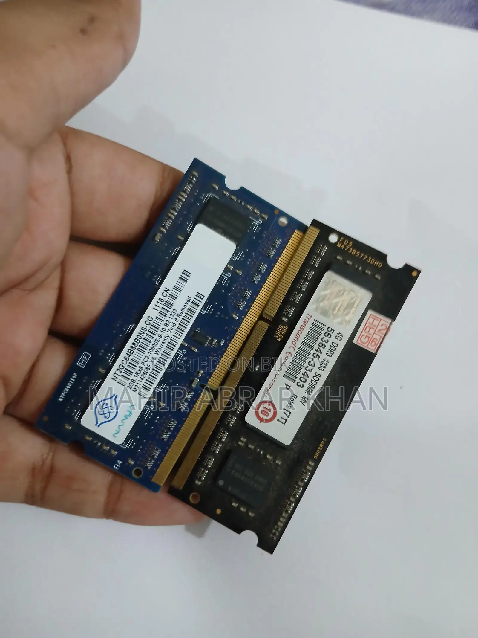 Transcend 4GB Laptop RAM + 2GB