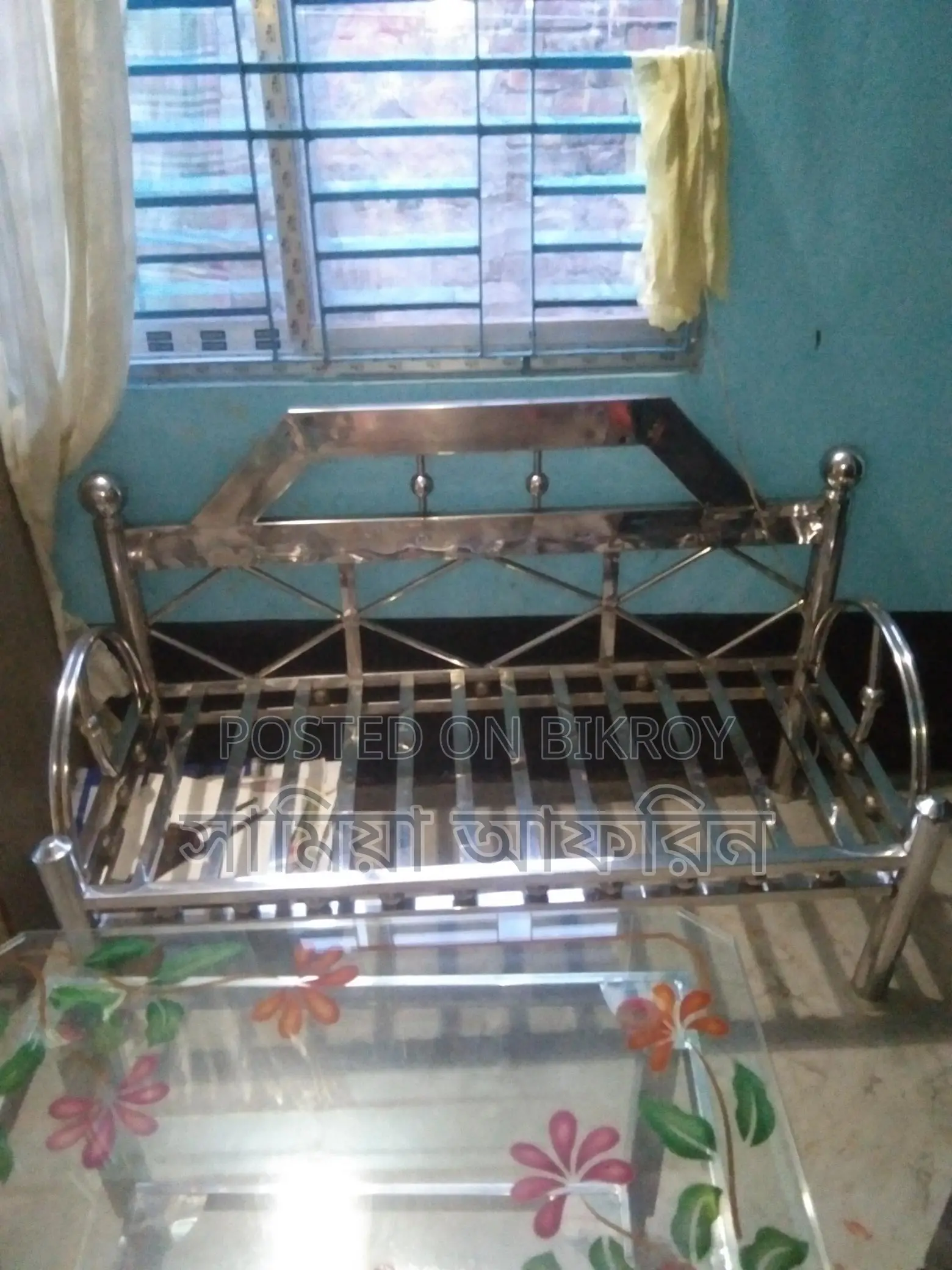 Stainless steel sofa and tea table for sale