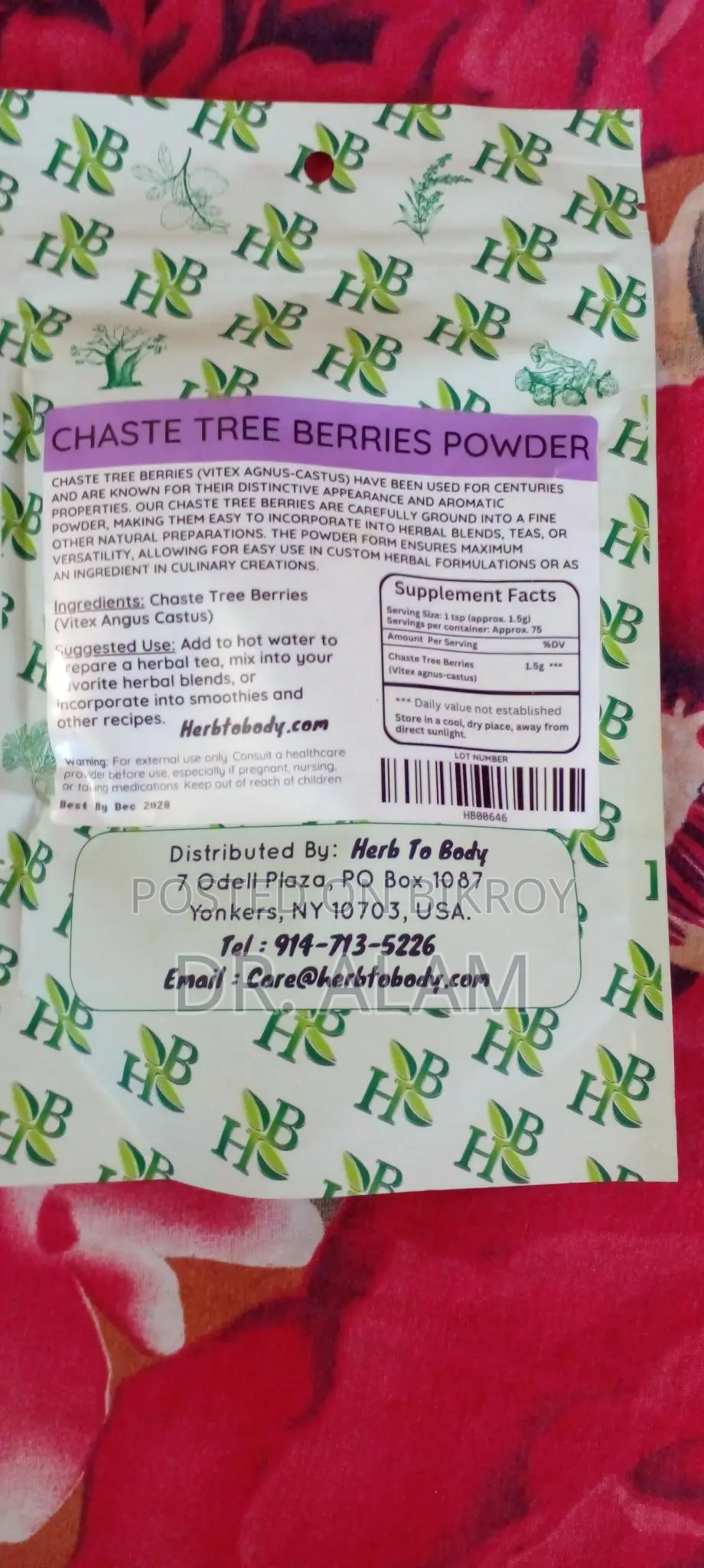 Chaste Tree Berries Powder