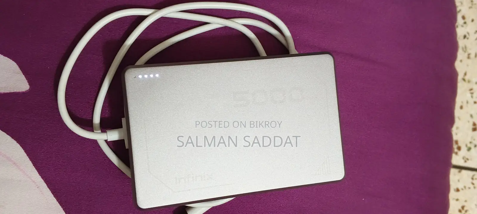 Infinix Charger 45 Watt and 5000 Power Bank for Wireless