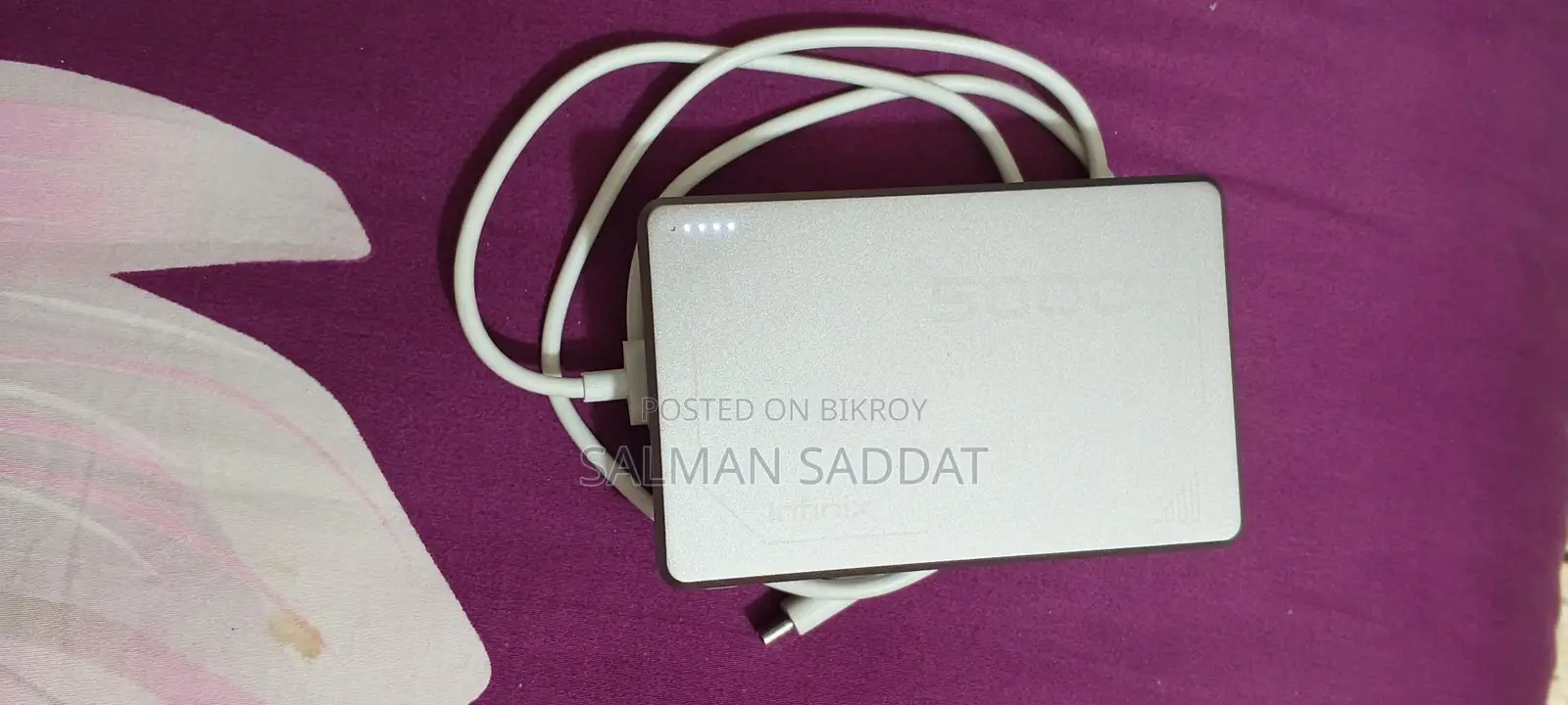 Infinix Charger 45 Watt and 5000 Power Bank for Wireless