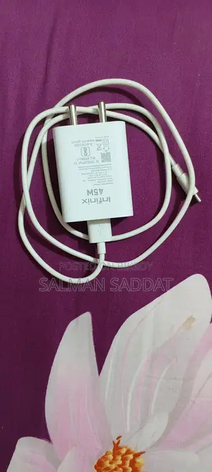 Infinix Charger 45 Watt and 5000 Power Bank for Wireless
