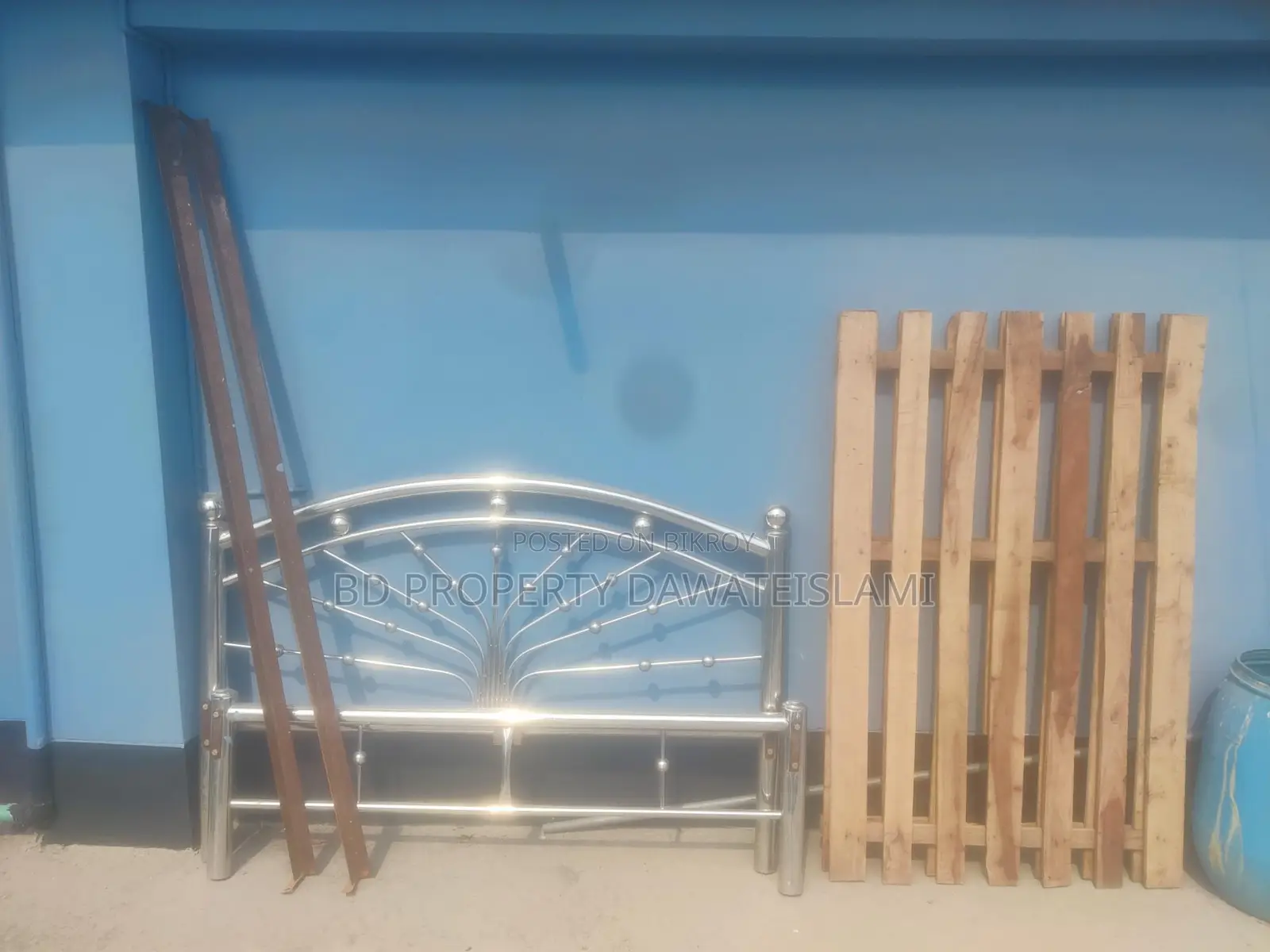 Steel King Size Bed