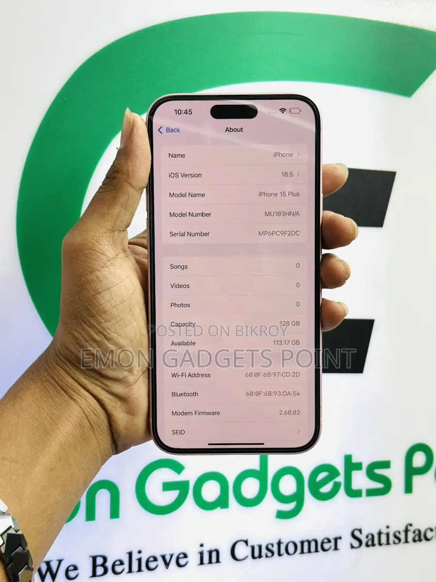 Apple iPhone 15 Plus 128 GB box pink (Used)