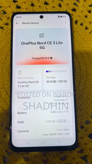 OnePlus Nord CE3 5G (ব্যবহৃত)
